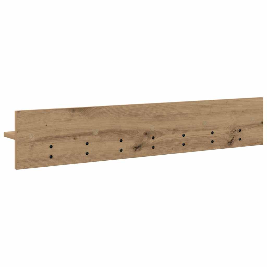 Vegghengt kleshenger med hylle artisan eik 100 x 10.5 x 18 cm