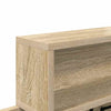Vegghengt kleshenger med hylle Sonoma eik 100 x 12 x 43.5 cm