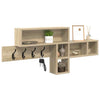 Vegghengt kleshenger med hylle Sonoma eik 100 x 12 x 43.5 cm