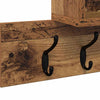 Vegghengt kleshenger med hylle Gammelt tre 100 x 12 x 43.5 cm