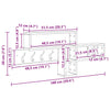 Vegghengt kleshenger med hylle Gammelt tre 100 x 12 x 43.5 cm