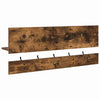 Vegghengt kleshenger Røkt eik 90 x 15 x 36 cm Konstruert tre