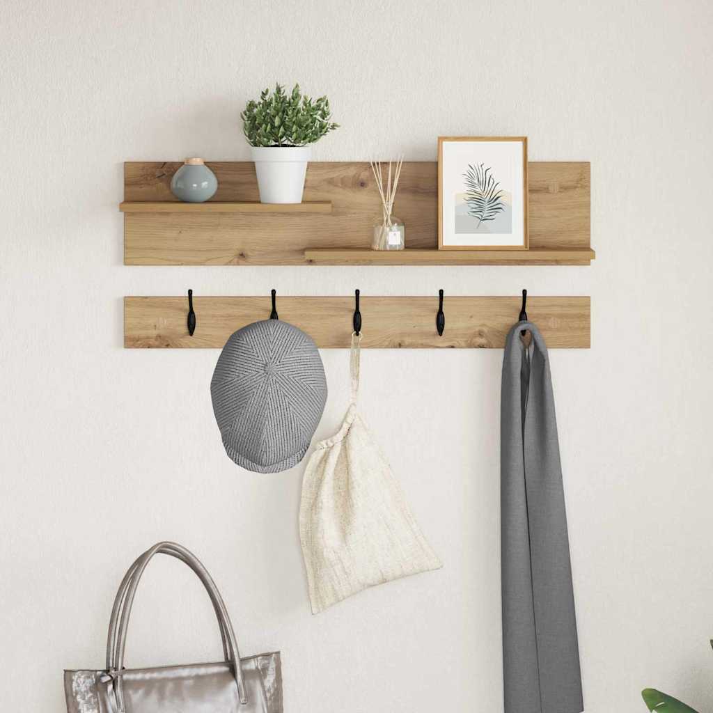 Vegghengt kleshenger Artisan Eik 90 x 15 x 36 cm Konstruert tre