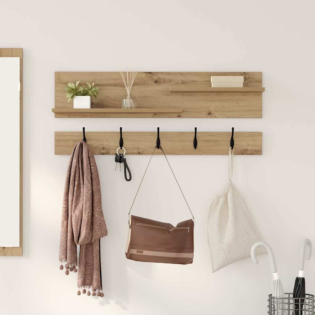 Vegghengt kleshenger Artisan Eik 90 x 15 x 36 cm Konstruert tre
