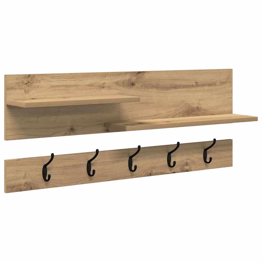 Vegghengt kleshenger Artisan Eik 90 x 15 x 36 cm Konstruert tre