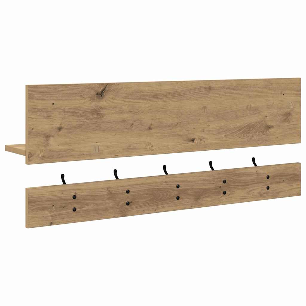 Vegghengt kleshenger Artisan Eik 90 x 15 x 36 cm Konstruert tre