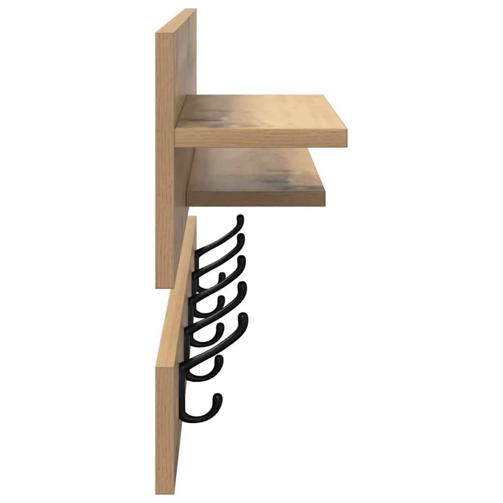 Vegghengt kleshenger Artisan Eik 90 x 15 x 36 cm Konstruert tre