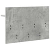 Vegghengt kleshenger Betonggrå 60 x 40 x 12 cm Konstruert tre
