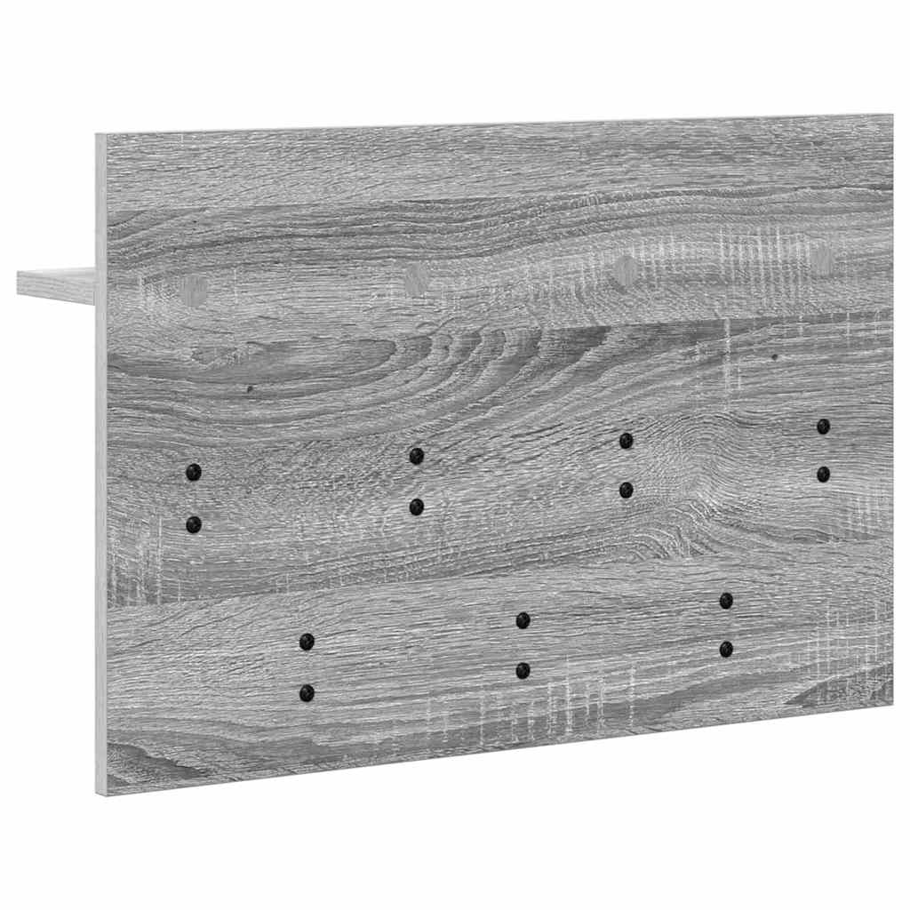 Vegghengt kleshenger Grå Sonoma 60 x 40 x 12 cm Konstruert tre