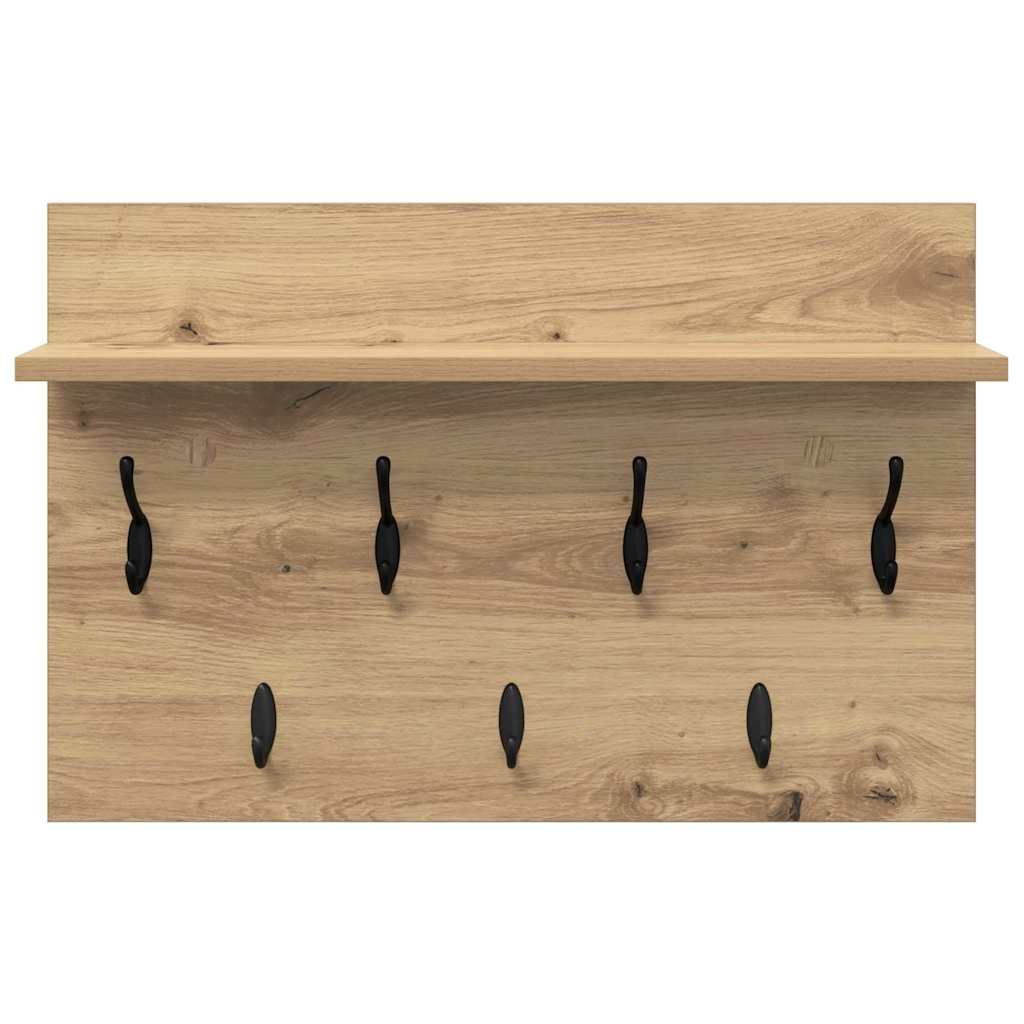Vegghengt kleshenger artisan eik 60 x 40 x 12 cm Konstruert tre