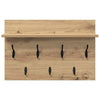 Vegghengt kleshenger artisan eik 60 x 40 x 12 cm Konstruert tre
