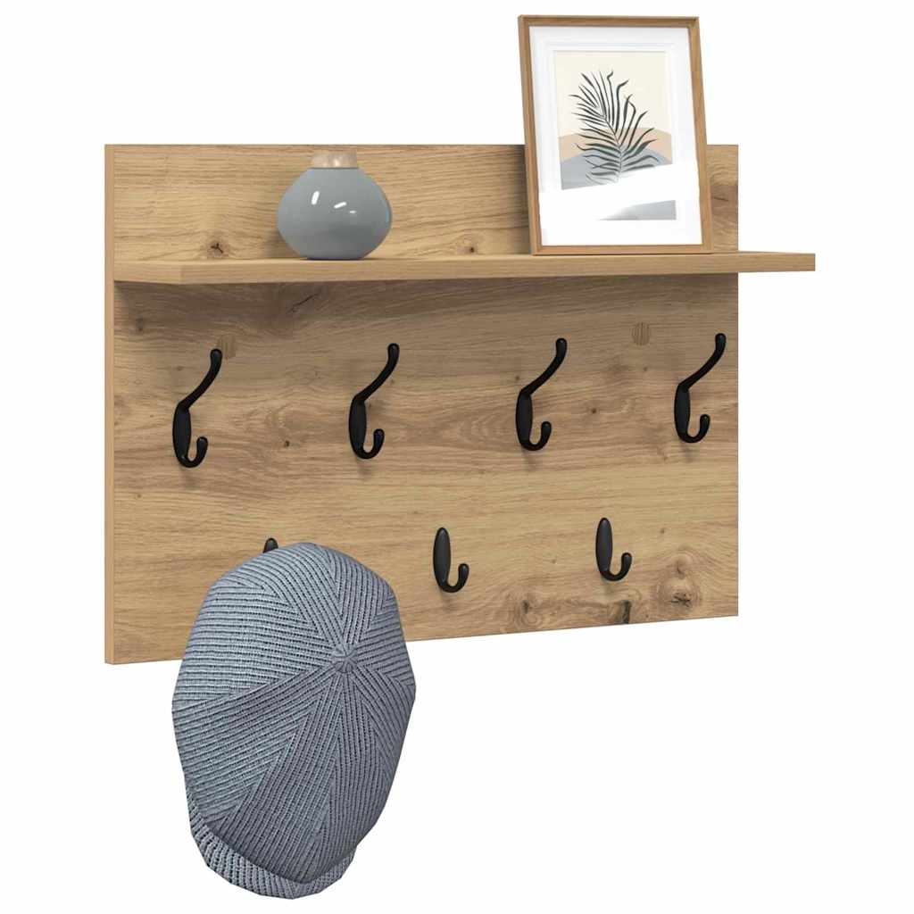 Vegghengt kleshenger artisan eik 60 x 40 x 12 cm Konstruert tre
