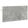 Vegghengt kleshenger Betonggrå 80 x 40 x 12 cm Konstruert tre