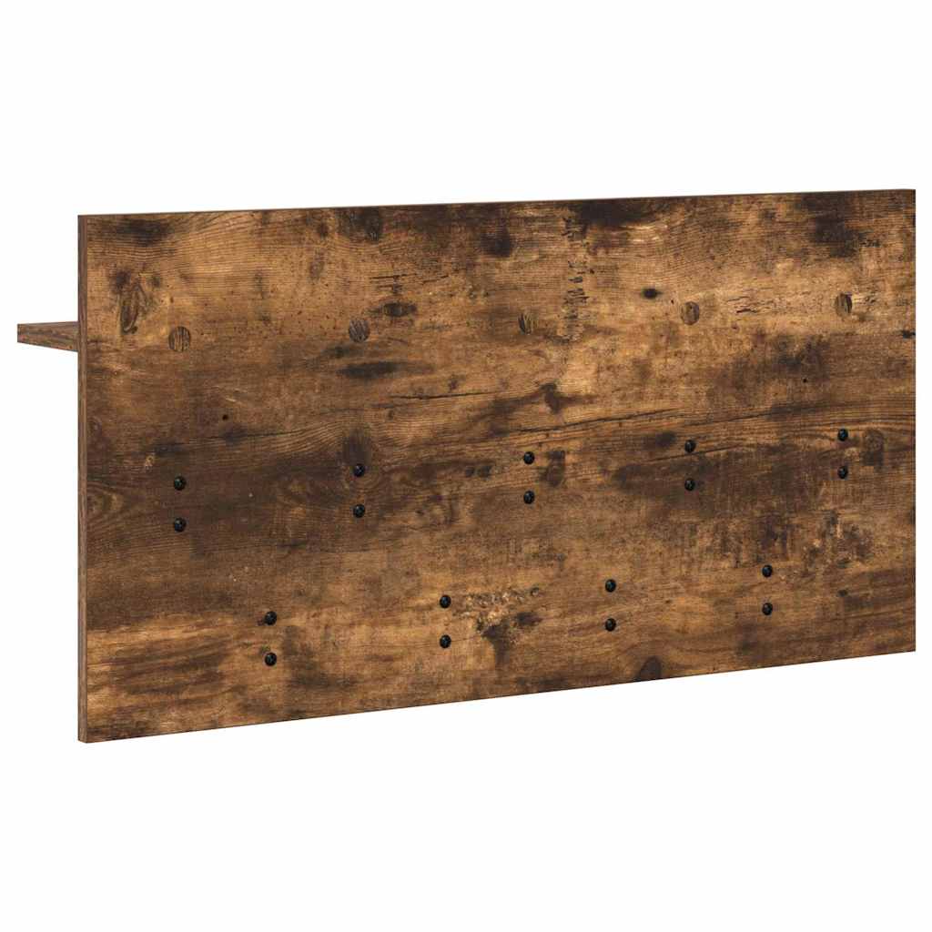 Vegghengt kleshenger Røkt eik 80 x 40 x 12 cm Konstruert tre