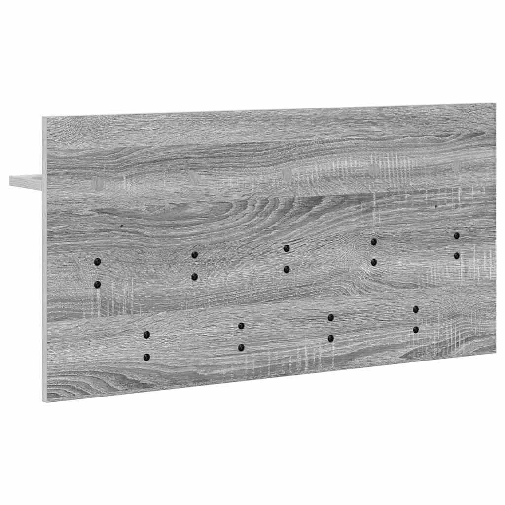 Vegghengt kleshenger Grå sonoma 80 x 40 x 12 cm Konstruert tre