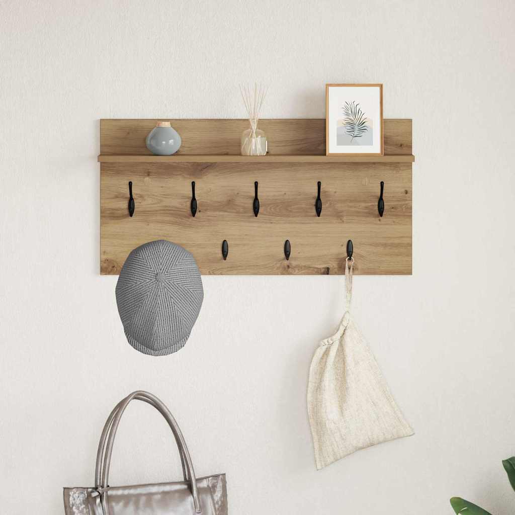 Vegghengt kleshenger Veggmontert Artisan Eik 80 x 40 x 12 cm