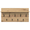 Vegghengt kleshenger artisan eik 80 x 40 x 12 cm Konstruert tre