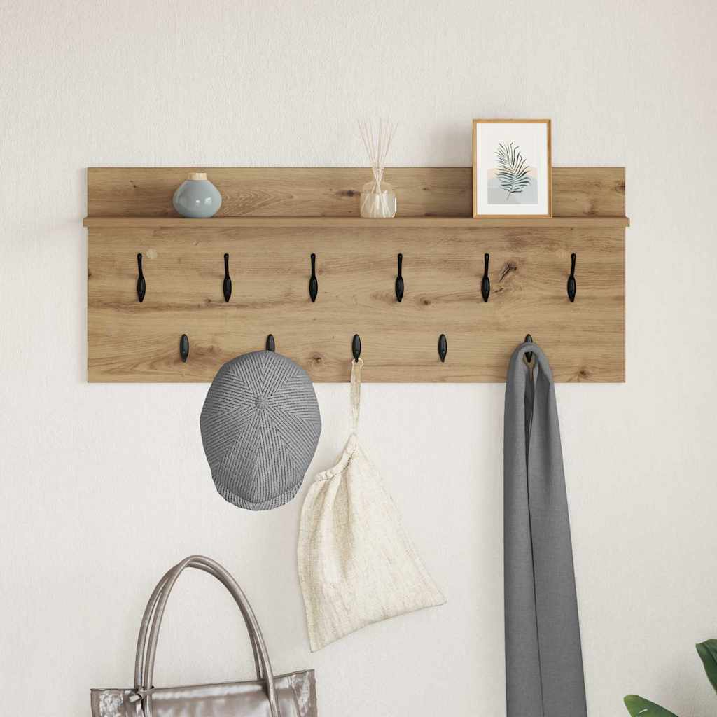 Vegghengt kleshenger Veggmontert Artisan Eik 100 x 40 x 12 cm