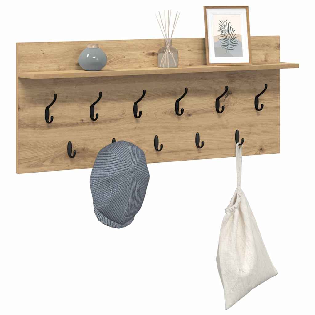 Vegghengt kleshenger Veggmontert Artisan Eik 100 x 40 x 12 cm