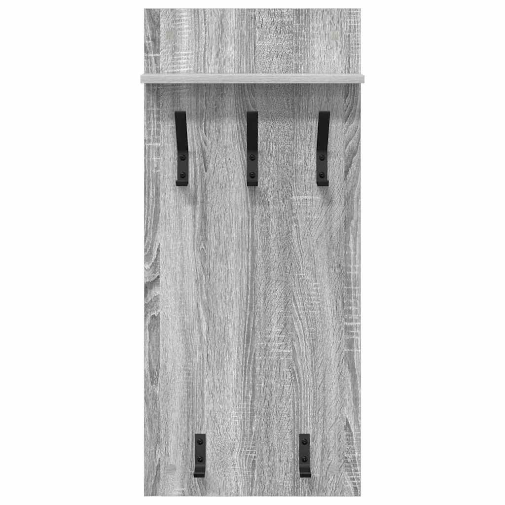 Vegghengt kleshenger Grå sonoma 90 x 40 x 10 cm Konstruert tre