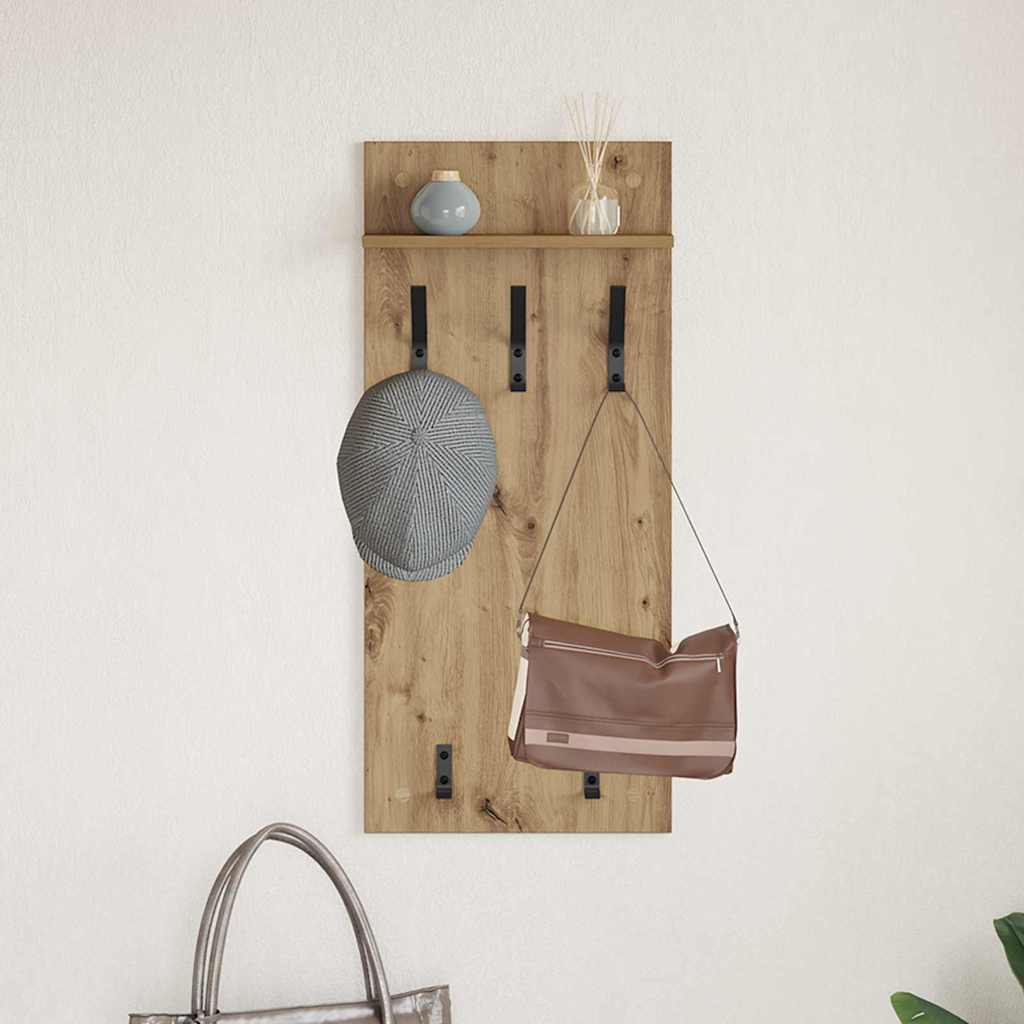 Vegghengt kleshenger artisan eik 90 x 40 x 10 cm Konstruert tre