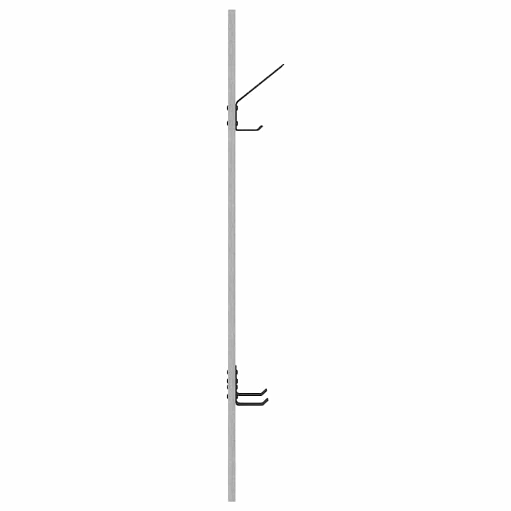 Vegghengt kleshenger Betonggrå 20 x 1.5 x 100 cm Konstruert tre