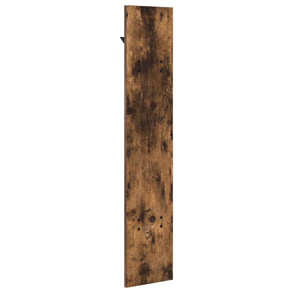 Vegghengt kleshenger Veggmontert Røkt eik 20 x 1,5 x 100 cm