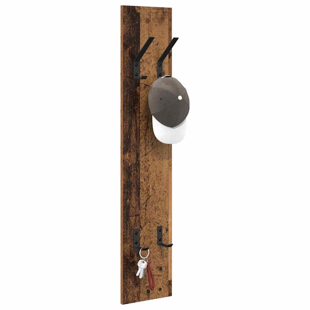Vegghengt kleshenger Veggmontert Gammelt tre 20 x 1.5 x 100 cm