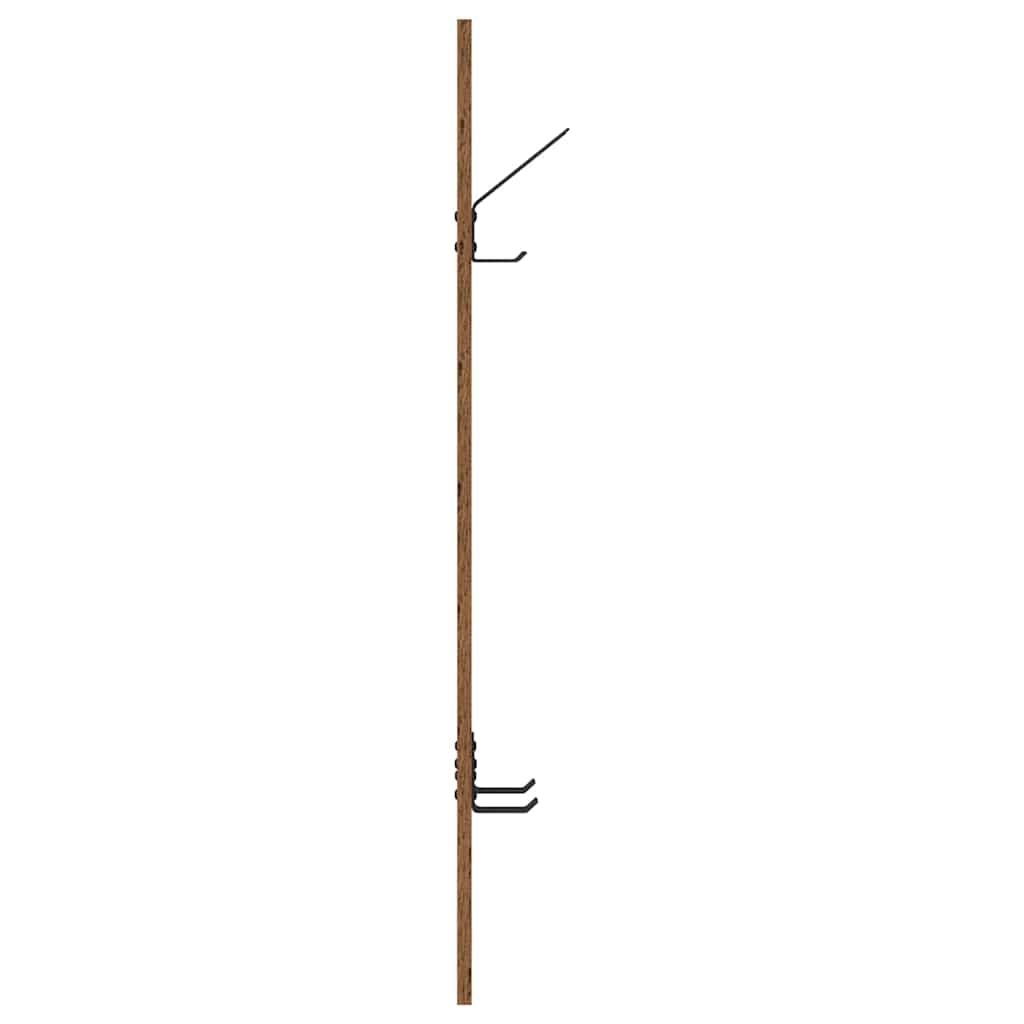 Vegghengt kleshenger Veggmontert Gammelt tre 20 x 1,5 x 100 cm