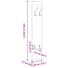 Vegghengt kleshenger Veggmontert Gammelt tre 20 x 1.5 x 100 cm