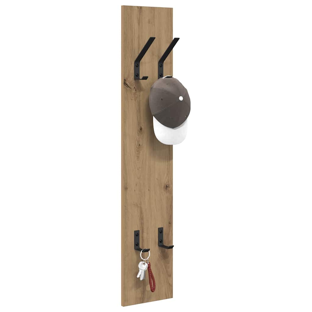 Vegghengt kleshenger Veggmontert Artisan Eik 20 x 1,5 x 100 cm
