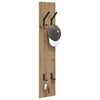 Vegghengt kleshenger Veggmontert artisan eik 20 x 1.5 x 100 cm