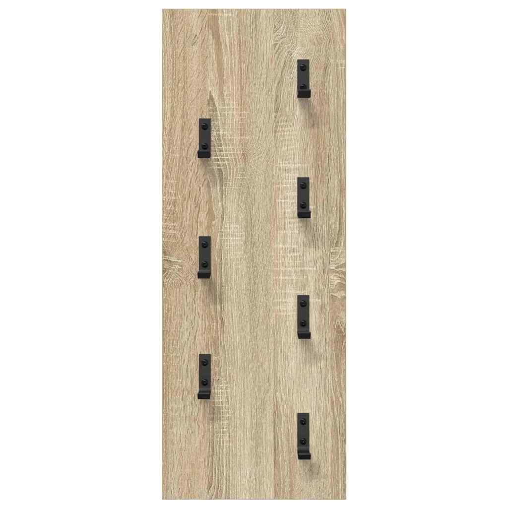 Vegghengt kleshenger Sonoma eik 30 x 1,5 x 80 cm Konstruert tre