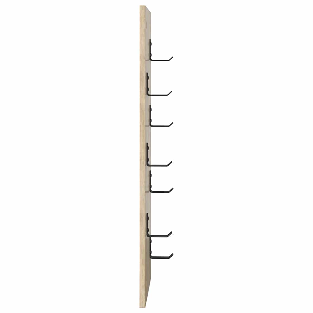 Vegghengt kleshenger Sonoma eik 30 x 1.5 x 80 cm Konstruert tre