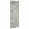 Vegghengt kleshenger Betonggrå 30 x 1.5 x 80 cm Konstruert tre