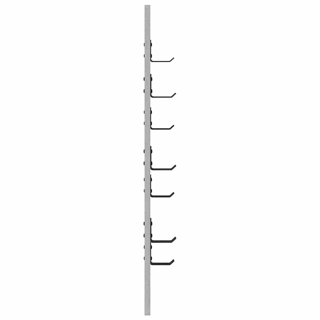 Vegghengt kleshenger Betonggrå 30 x 1,5 x 80 cm Konstruert tre