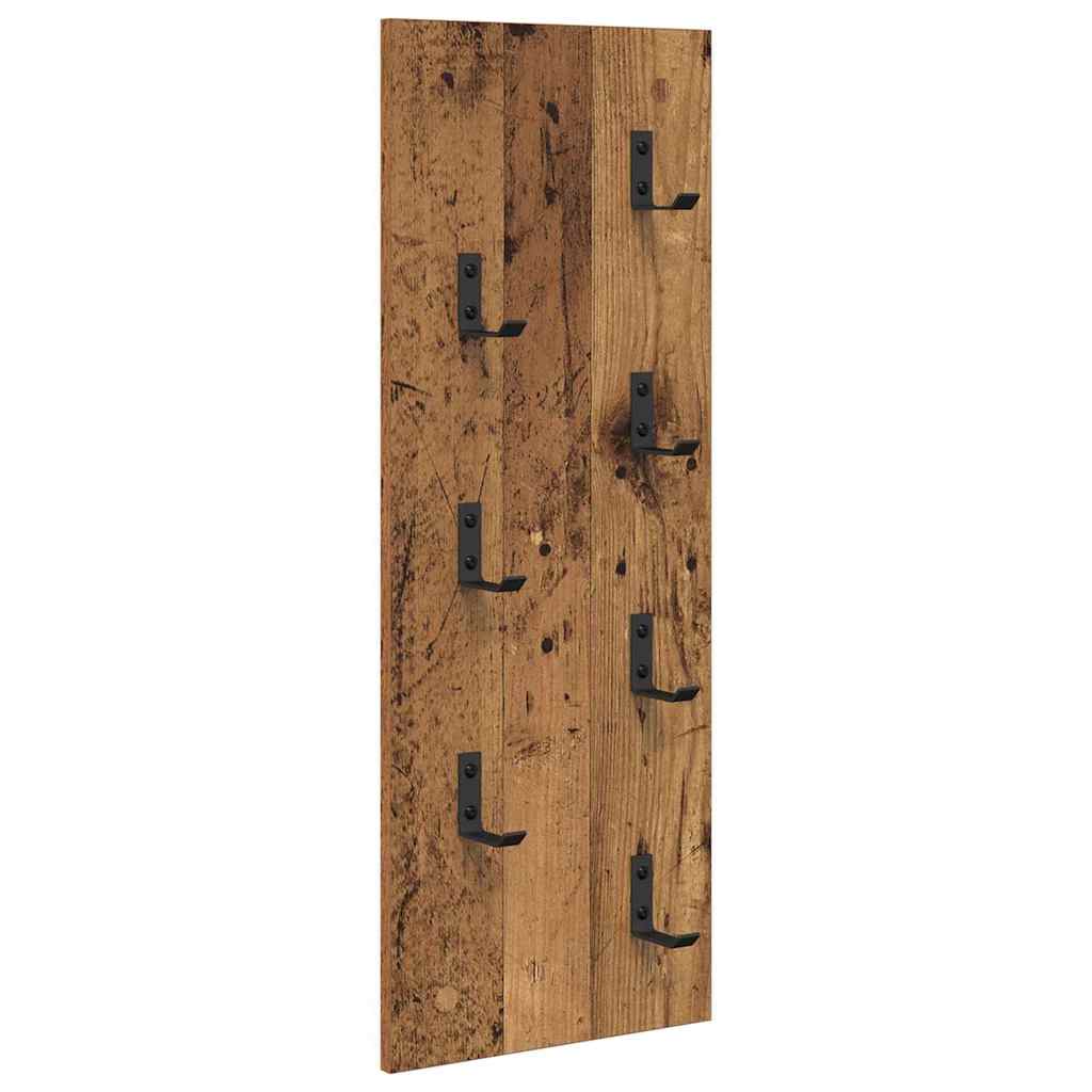 Vegghengt kleshenger Veggmontert Gammelt tre 30 x 1,5 x 80 cm