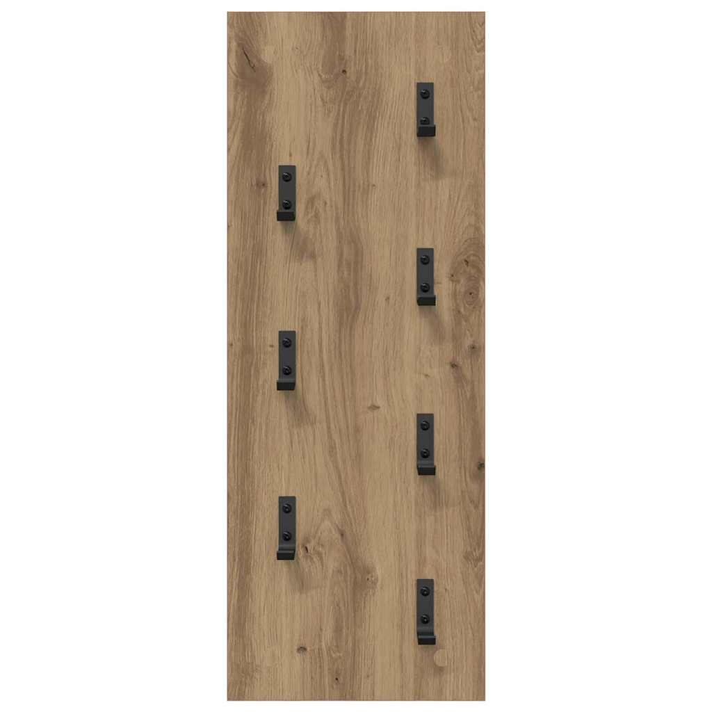 Vegghengt kleshenger Veggmontert artisan eik 30 x 1.5 x 80 cm
