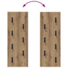 Vegghengt kleshenger Veggmontert artisan eik 30 x 1.5 x 80 cm