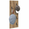 Vegghengt kleshenger Veggmontert artisan eik 30 x 1.5 x 80 cm