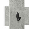 Vegghengt kleshenger Betonggrå 60 x 3 x 82 cm Konstruert tre