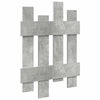 Vegghengt kleshenger Betonggrå 60 x 3 x 82 cm Konstruert tre