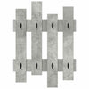 Vegghengt kleshenger Betonggrå 60 x 3 x 82 cm Konstruert tre