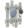 Vegghengt kleshenger Betonggrå 60 x 3 x 82 cm Konstruert tre