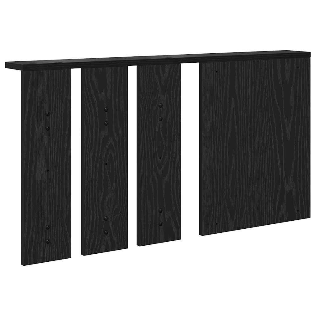 Vegghengt kleshenger Svart eik 85 x 10 x 45 cm Konstruert tre