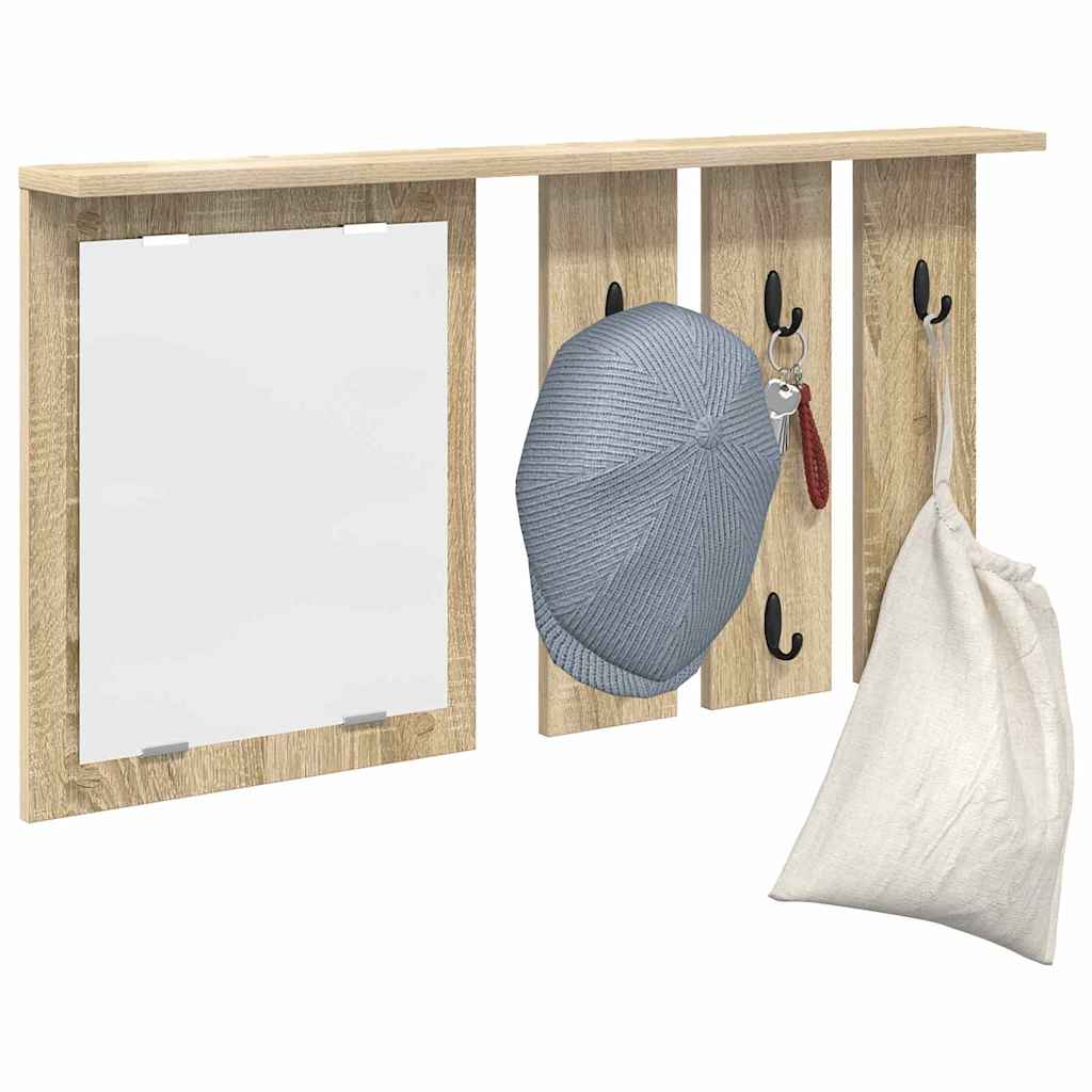 Vegghengt kleshenger Sonoma eik 85 x 10 x 45 cm Konstruert tre