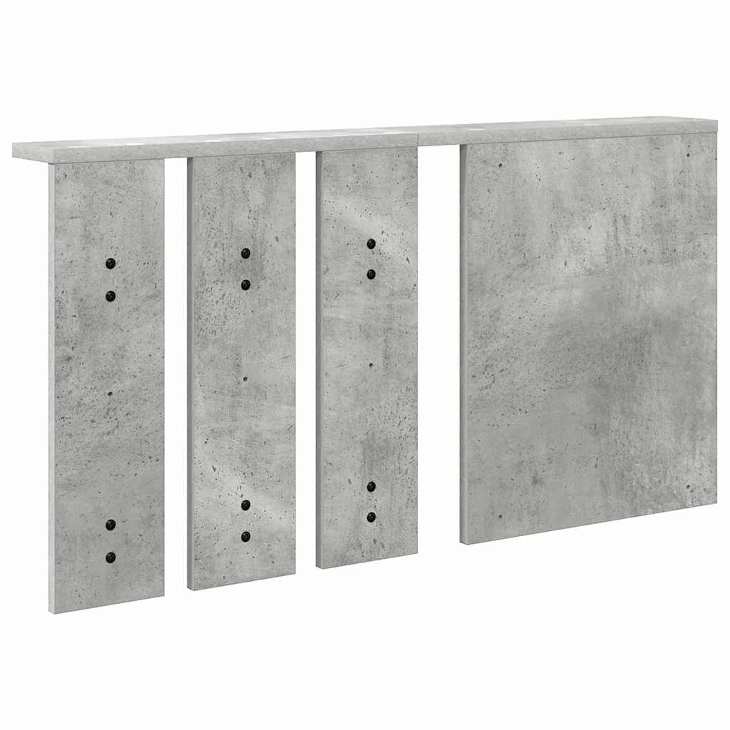 Vegghengt kleshenger Betonggrå 85 x 10 x 45 cm Konstruert tre