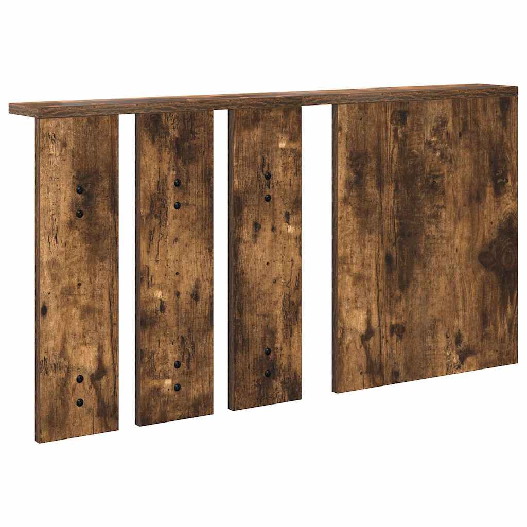 Vegghengt kleshenger Røkt eik 85 x 10 x 45 cm Konstruert tre