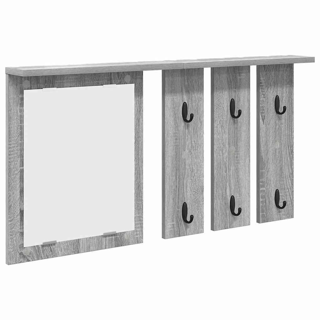 Vegghengt kleshenger Grå sonoma 85 x 10 x 45 cm Konstruert tre