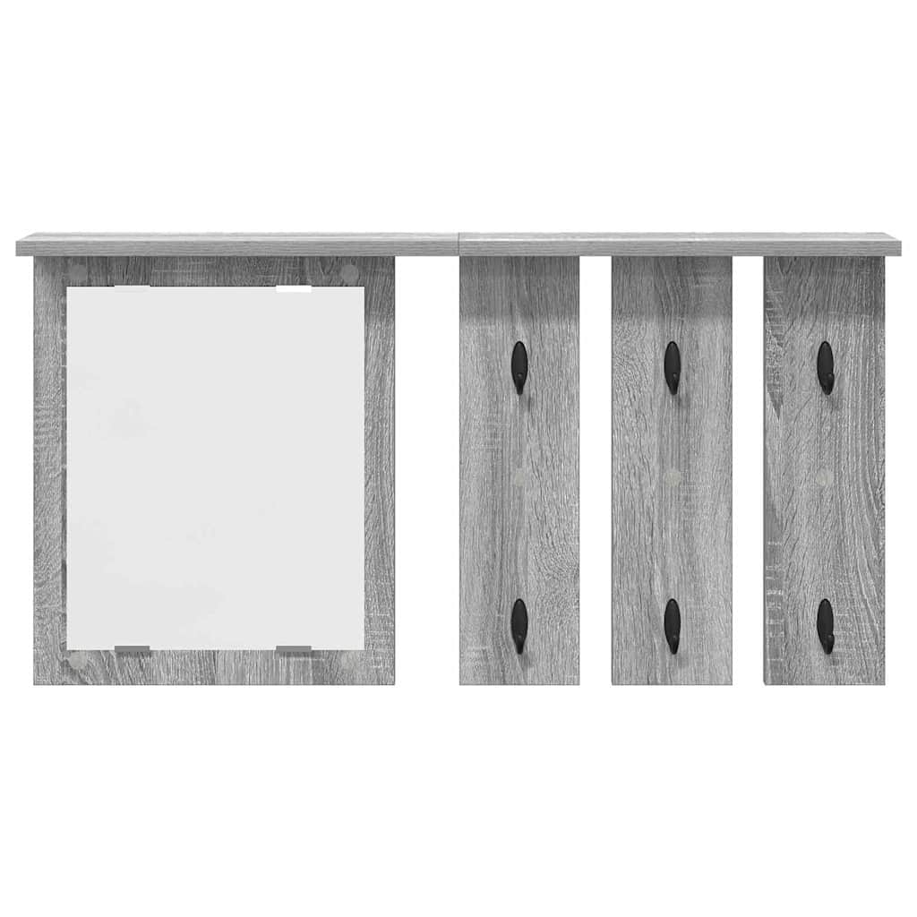 Vegghengt kleshenger Grå sonoma 85 x 10 x 45 cm Konstruert tre